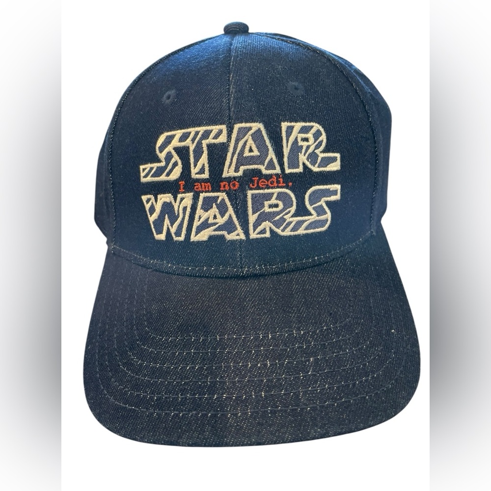 STAR WARS Disney I am No Jedi Unisex Blue Denim Hat